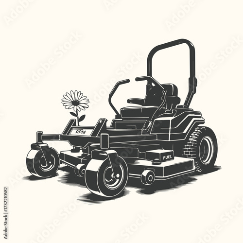 Art of silhouette of a crocodile swimming in water with a small island and palm trees in the background, representing a tropical wildlife scene