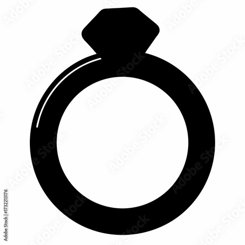 Elegant Black Diamond Engagement Ring Symbolizing Commitment and Everlasting Love