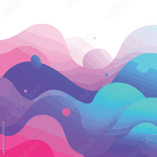 Trendy abstract fluid design with vibrant colors creates a modern and eye-catching background, perfect for websites or promotional material