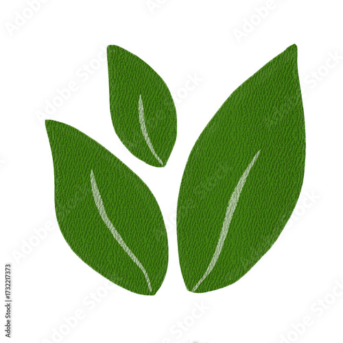 watercolor green leaves