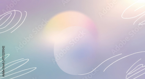 Pastel digital abstract gradient background with smooth flow