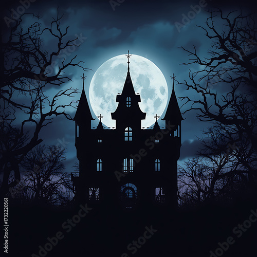 haunted house in the woods