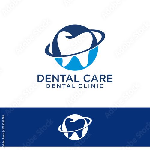 Dent Dentist Dental Care Clinic Logo Template Vector