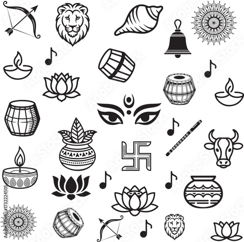 puja icon set