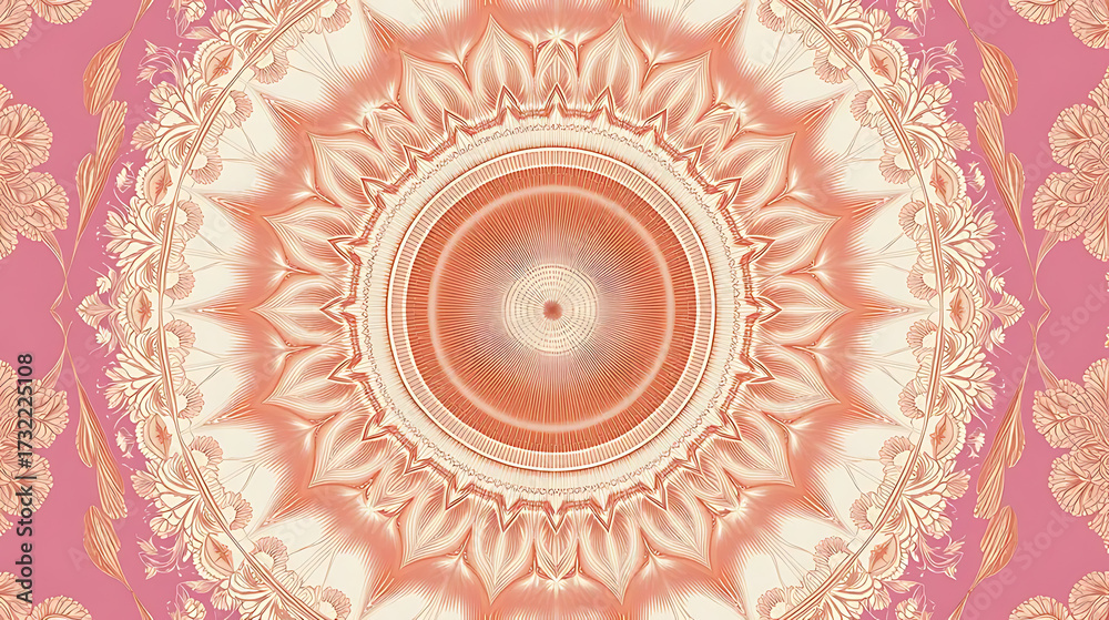 ornamental round lace pattern