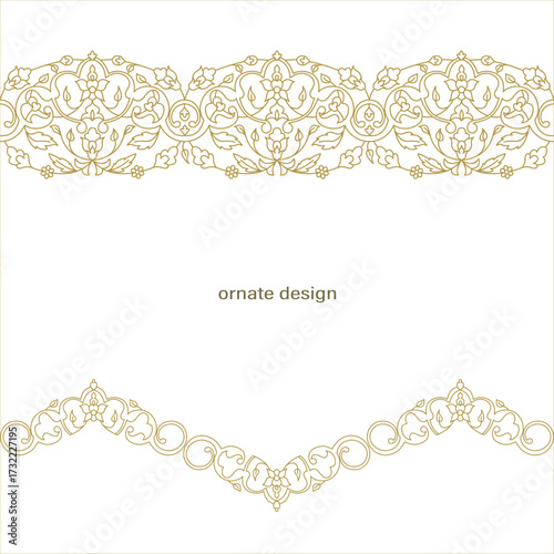 Vector set frames for design template. Floral borders. Ornate decor for save the date, birthday, greeting card, wedding invitation, leaflet, poster, certificate, thank you message.