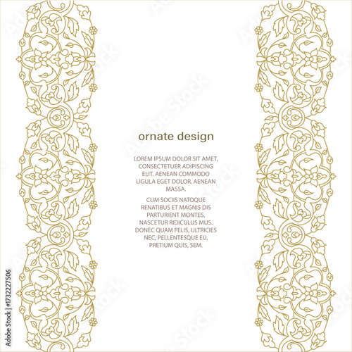 Vector set frames for design template. Floral borders. Ornate decor for save the date, birthday, greeting card, wedding invitation, leaflet, poster, certificate, thank you message.