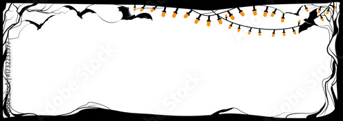 Lights Strings Halloween Frame