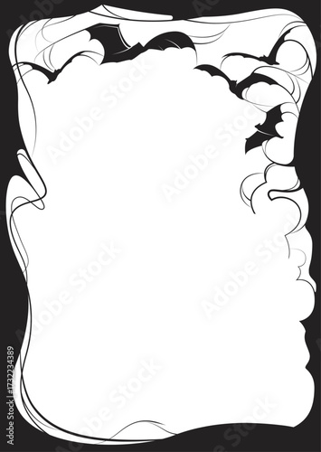 Haunted Frame with Bats