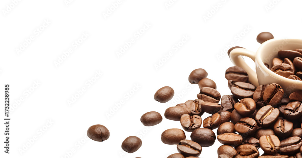 Fototapeta premium CHICCHI DI CAFFE E TAZZINA 