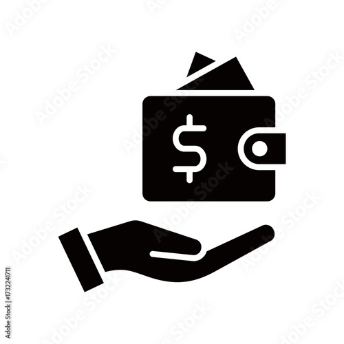 Wallet glyph icon