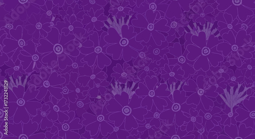 Purple flower field