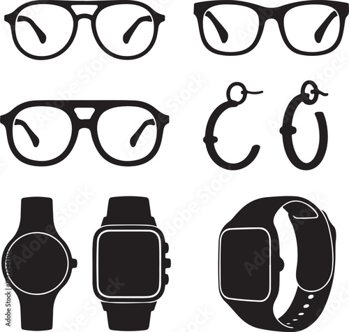 Eyewear jewelry timepieces glasses spectacles