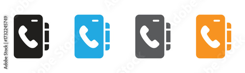 Engage your audience with these eye-catching phone icons! Ideal for websites, apps, or presentations needing a modern and accessible communication symbol.