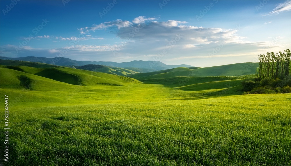 Fototapeta premium Green Grass Landscape