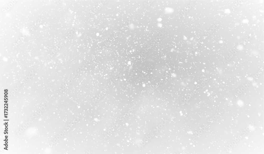 Obraz premium Matte falling snow overlay with white flakes wide angle transparent effect ideal for digital compositions and holiday art