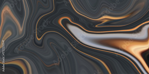 Adstract liquid backgound texture, close up texture of liquid shiny metal in silver gray color with highlights and shimmers, abstract coloeful liquid digital art abstract pattern..
