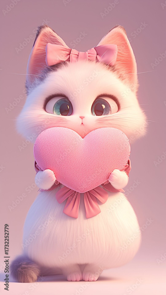 Fototapeta premium Anime cute cat