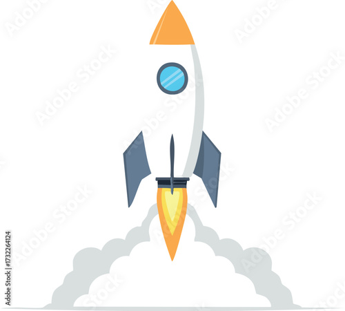 t, vector, illustration, spaceship, icon, red, space, cartoon, launch, missile, ship, concept, business, toy, science, war, weapon, fire, flying, symbol, 3d, metal, arrow, color