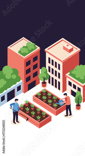 Urban farming transforms city spaces into sustainable food growing environments.