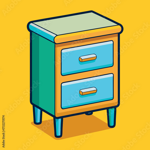 set of office folders isolated on white