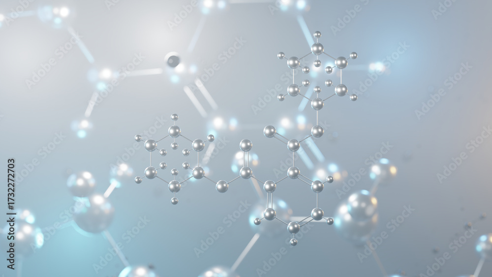 Fotografia dicyclohexyl phthalate molecular structure, 3d model molecule, phthalate ester s