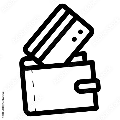 wallet with payment card icon