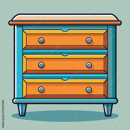 wooden chest of drawers