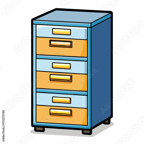file cabinet with folders