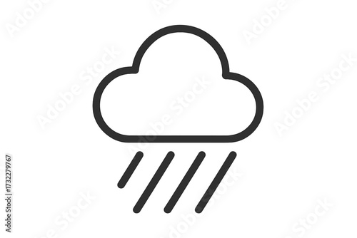 Snow weather icon symbol. Flat line style snowflake illustration for web, app, UI design, logo. Isolated winter season vector graphic EPS. Simple cold climate snowflake sign.