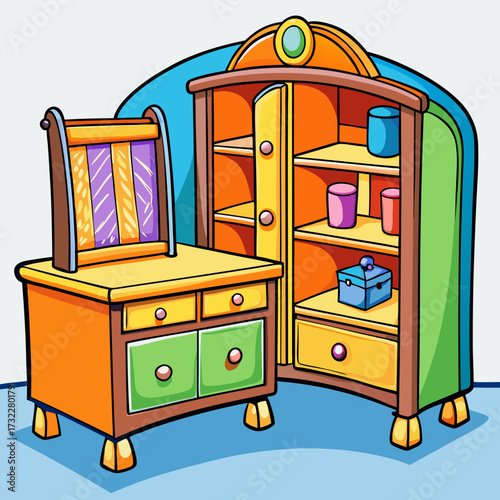 wardrobe with drawers and wardrobe