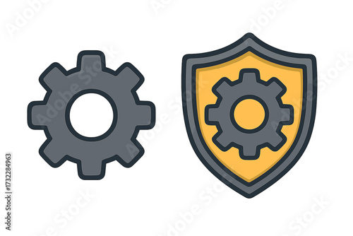 Vector cartoon illustration of dental floss icon. Simple minimal design for oral hygiene, teeth cleaning, dentistry concepts, transparent background, professional health care graphics.