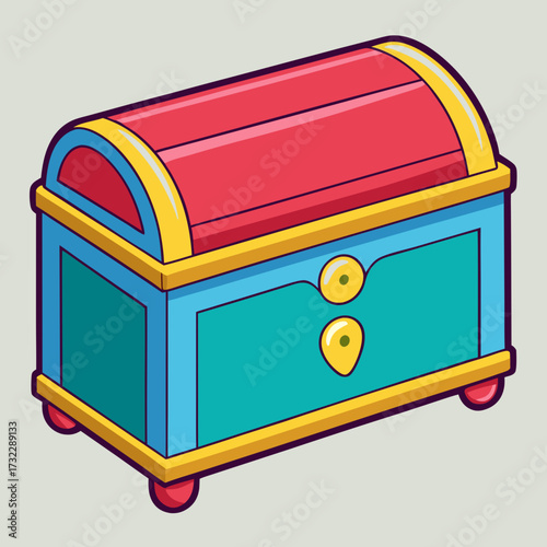 treasure chest vector illustration