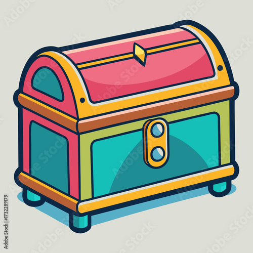 treasure chest vector illustration