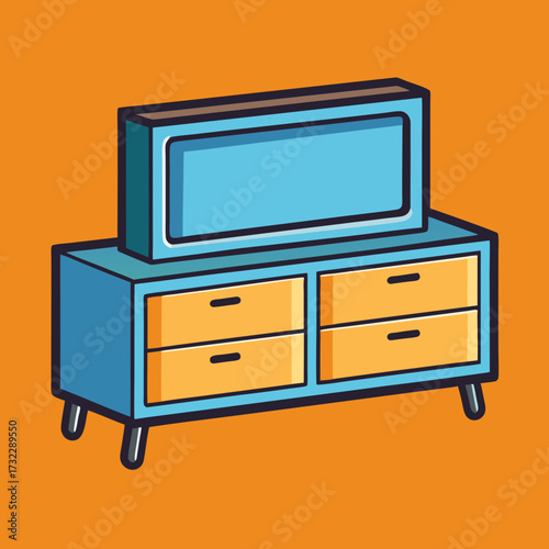 retro tv set