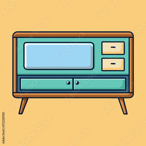 retro tv set