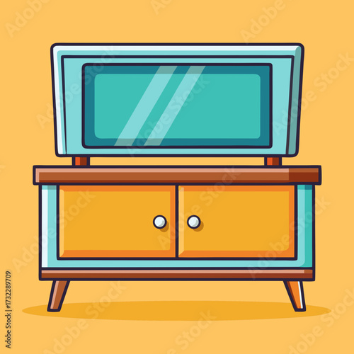 old tv with a tv