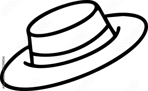 traditional brazilian hat with brim