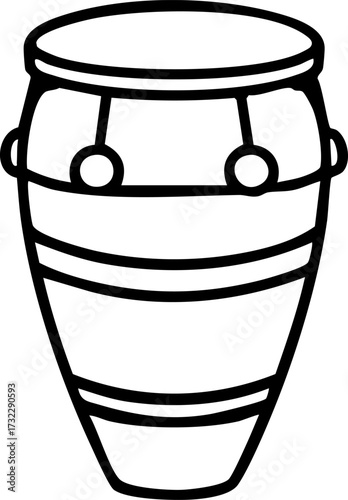 traditional brazilian repinique carnival drum