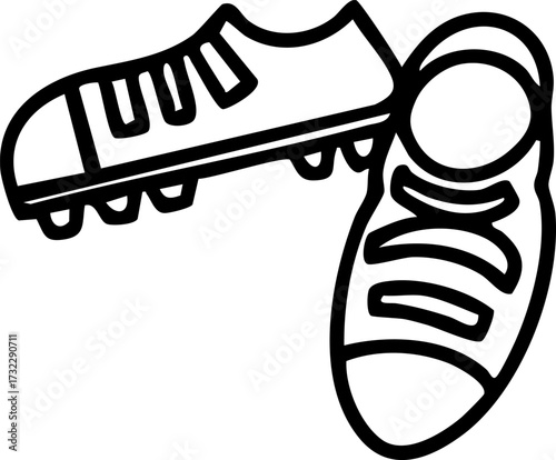 brazilian style soccer boots together
