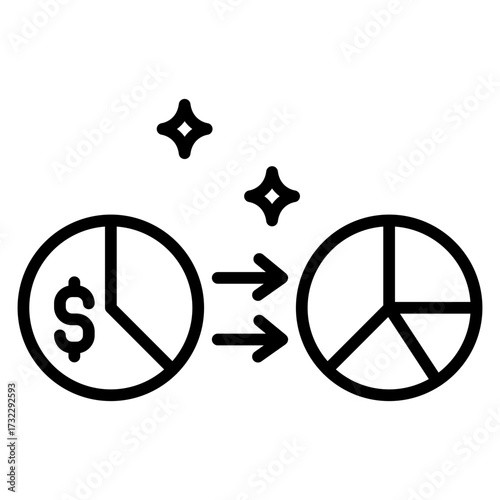 share dilution icon