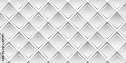 Geometric background with 3D diamond shapes in shades of gray, creating a modern, minimal, and abstract design for stylish patterns and digital applications.