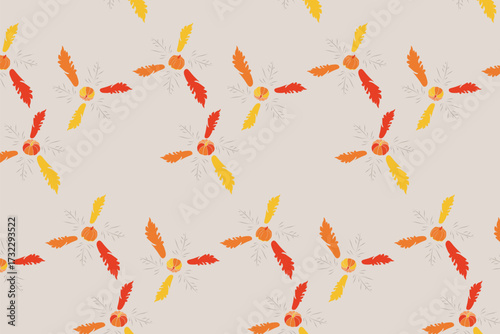 Warmth with a rustic farmhouse feel Thanksgiving, Autumn harvest Seamless Patterns For Fabric, table linens, greeting cards, scrapbook paper, wall art