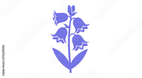 Upright bluebell graphic