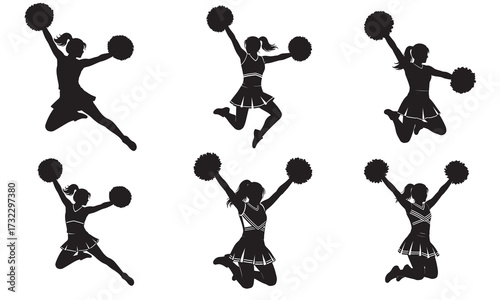Six Cheerleading Dance Moves for Beginners Silhouette