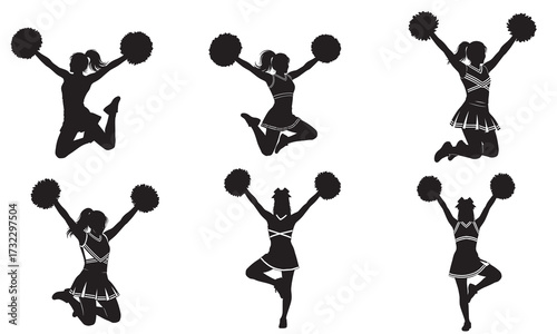 Six Cheerleading Dance Moves for Beginners Silhouette