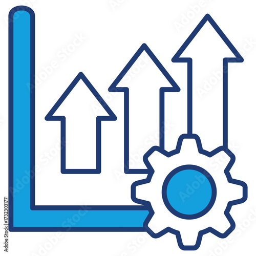 Improvement Blue Icon