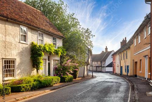 Nayland, Suffolk, UK - Beautiful historic village dating back to at least the early Bronze age, in the Stour Valley. It has over 100 listed buildings, some dating back to the 14th century.