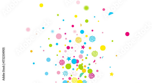 Celebratory Confetti Bursting Forth a Joyful, Colorful Explosion of Festivities and Merriment