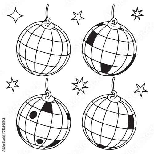disco ball vector